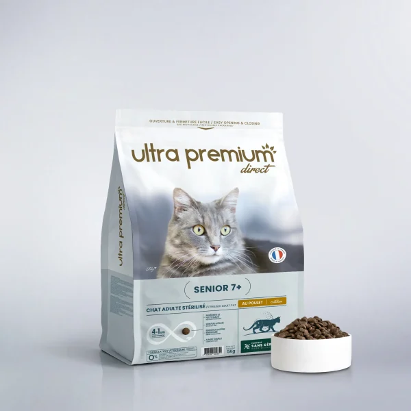 Croquettes Senior 7+ pour chat stérilisé – Care - 5kg
