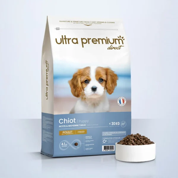 LG1201-new-1.webp Chiot de petite et moyenne taille – 30kg Croquettes super premium - 12kg