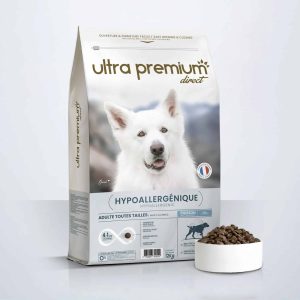 Chien adulte toutes tailles – hypoallergénique  Croquettes care au poisson – 12kg