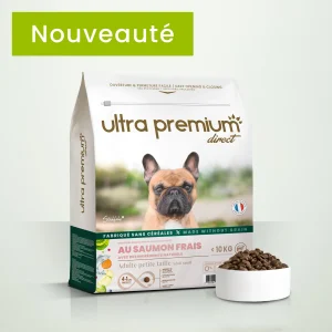 Croquettes sans céréales au saumon frais pour chien adulte de petite taille (inf. 10kg) - 7kg