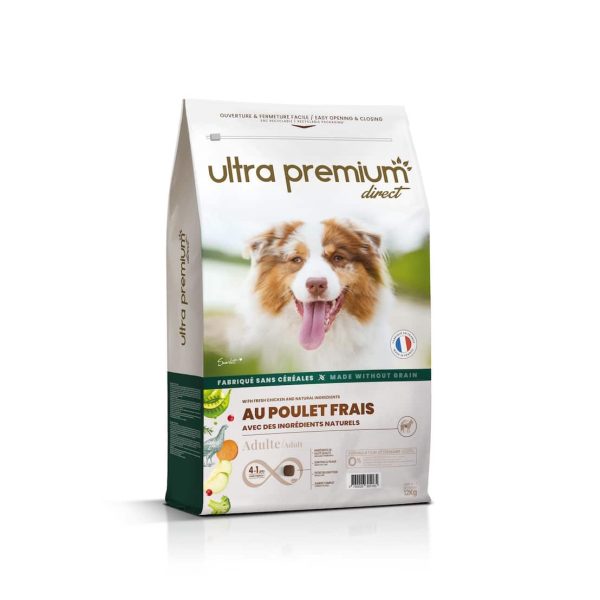 Croquettes au poulet frais  Croquettes sans céréales -12kg