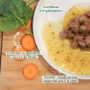 Boîtes d'émincés en sauce pour chat sans céréales – Au Poulet et au Veau - 12x85gr