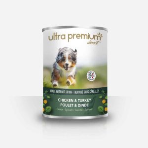 Terrine poulet et dinde  Pâtée sans céréales – 400gr