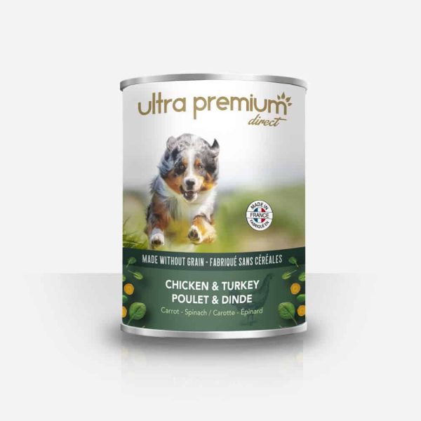 WET20.jpeg Terrine poulet et dinde Pâtée sans céréales – 400gr